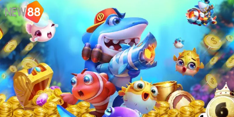 Bắn Cá New88 - Cổng Game Đổi Thưởng Đỉnh Cao 2025 4 Các Loại Cá & Boss Khủng – Cơ Hội Rinh Hàng Triệu Xu
